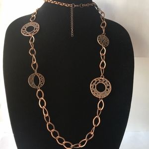 Paparazzi bronze color necklace and earings